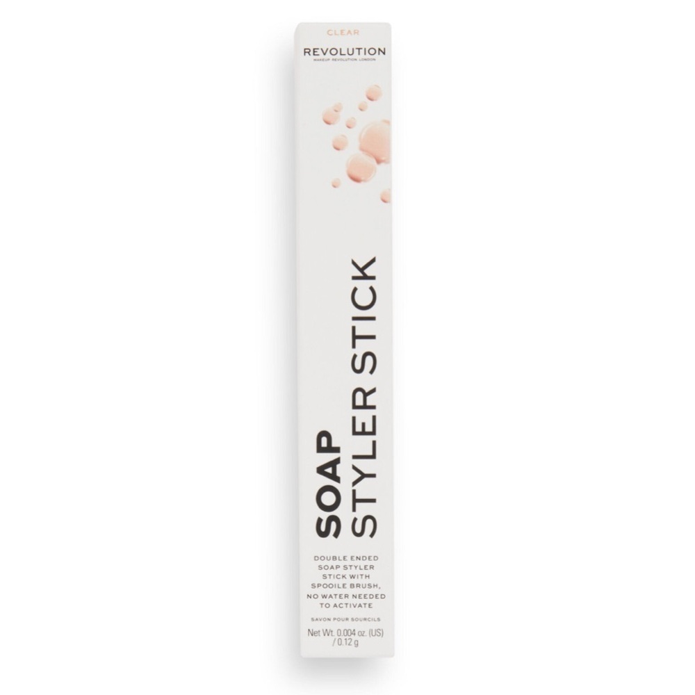 Makeup Revolution Eyebrow Double Ended Soap Styler Stick W/ Brush (1.2g)